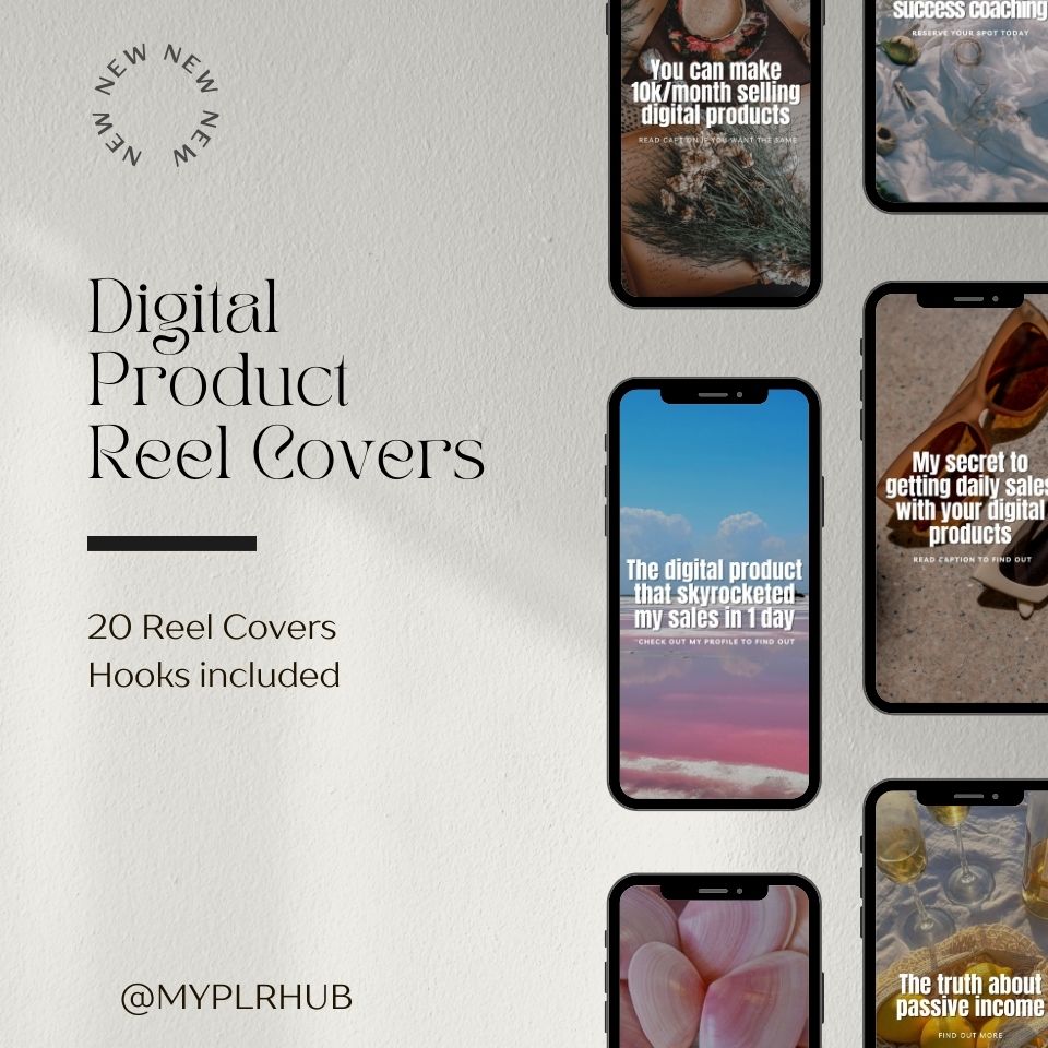 20 Reel Covers for Digital Products