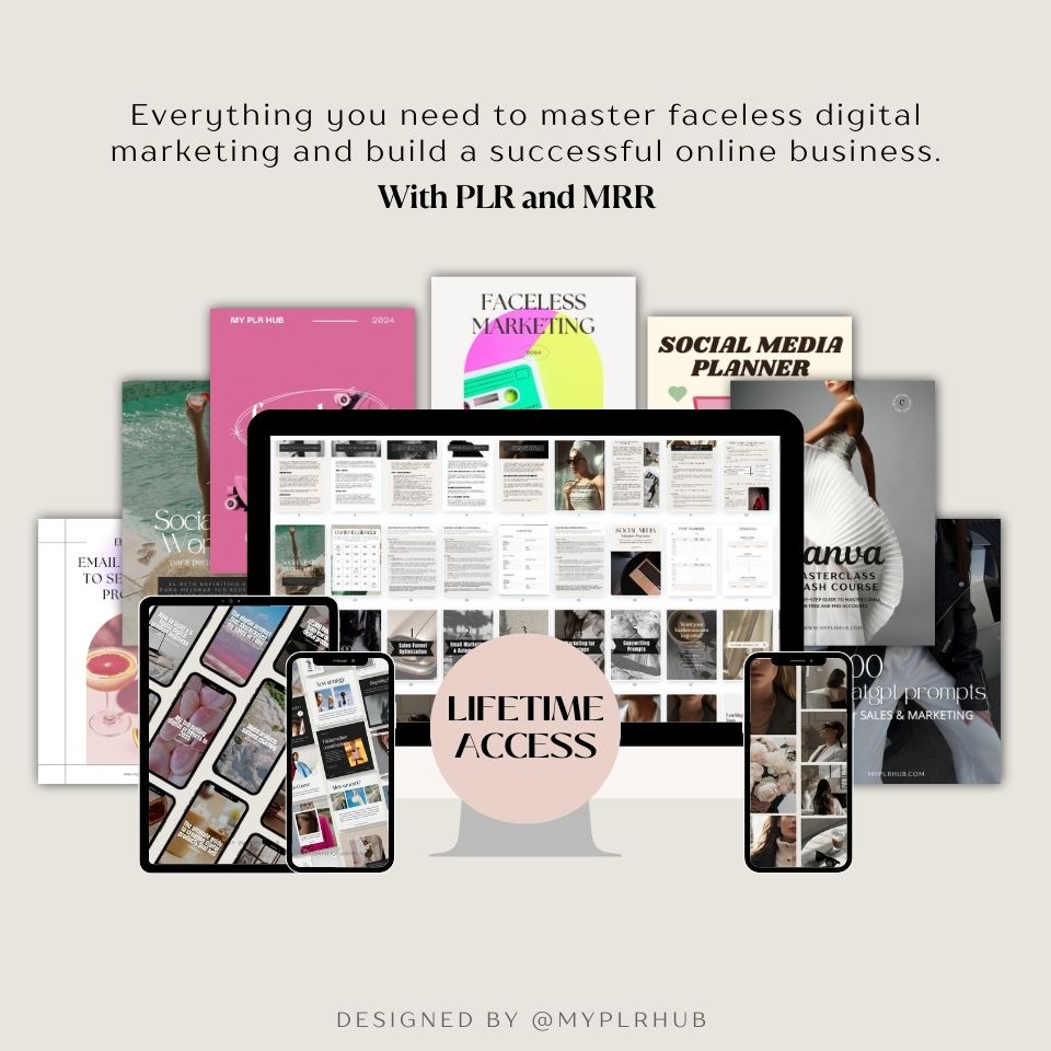 Faceless Digital Marketing Kit