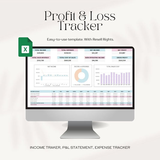 Profit and Loss Tracker Template 