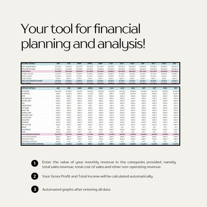 Profit and Loss Tracker Template 